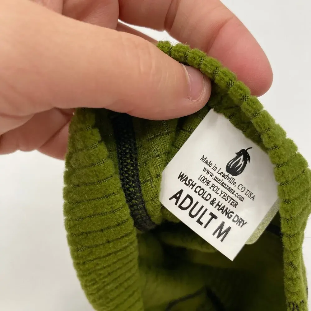 Melanzana green beanie